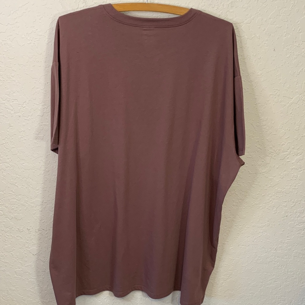 Journey Graphic Men's Oversized T-Shirt - Mauve - Picture 4 of 4
